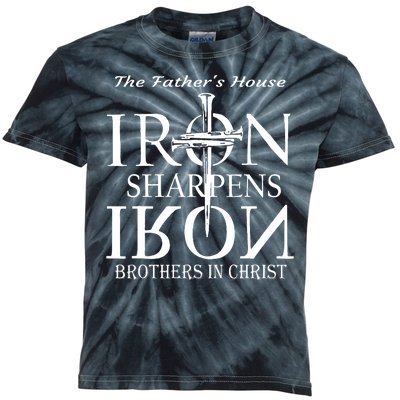 The Fathers House Iron Sharpens Iron Brothers In Christ Kids Tie-Dye T-Shirt