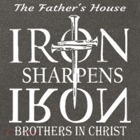 The Fathers House Iron Sharpens Iron Brothers In Christ Cotton Canvas Backpack
