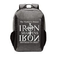 The Fathers House Iron Sharpens Iron Brothers In Christ Vector Backpack