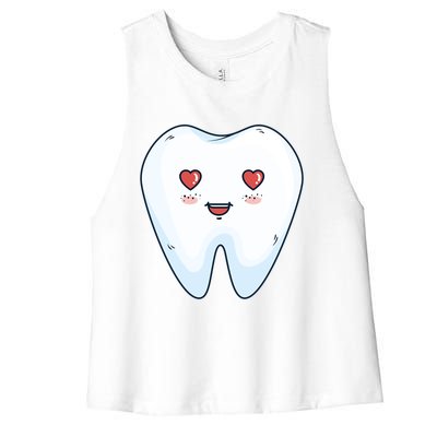 Tooth Fairy Halloween Trick Or Teeth Cute Gift Women's Racerback Cropped Tank