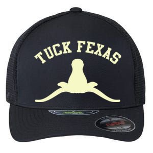 Tuck Fexas Horns Down Texas Flexfit Unipanel Trucker Cap