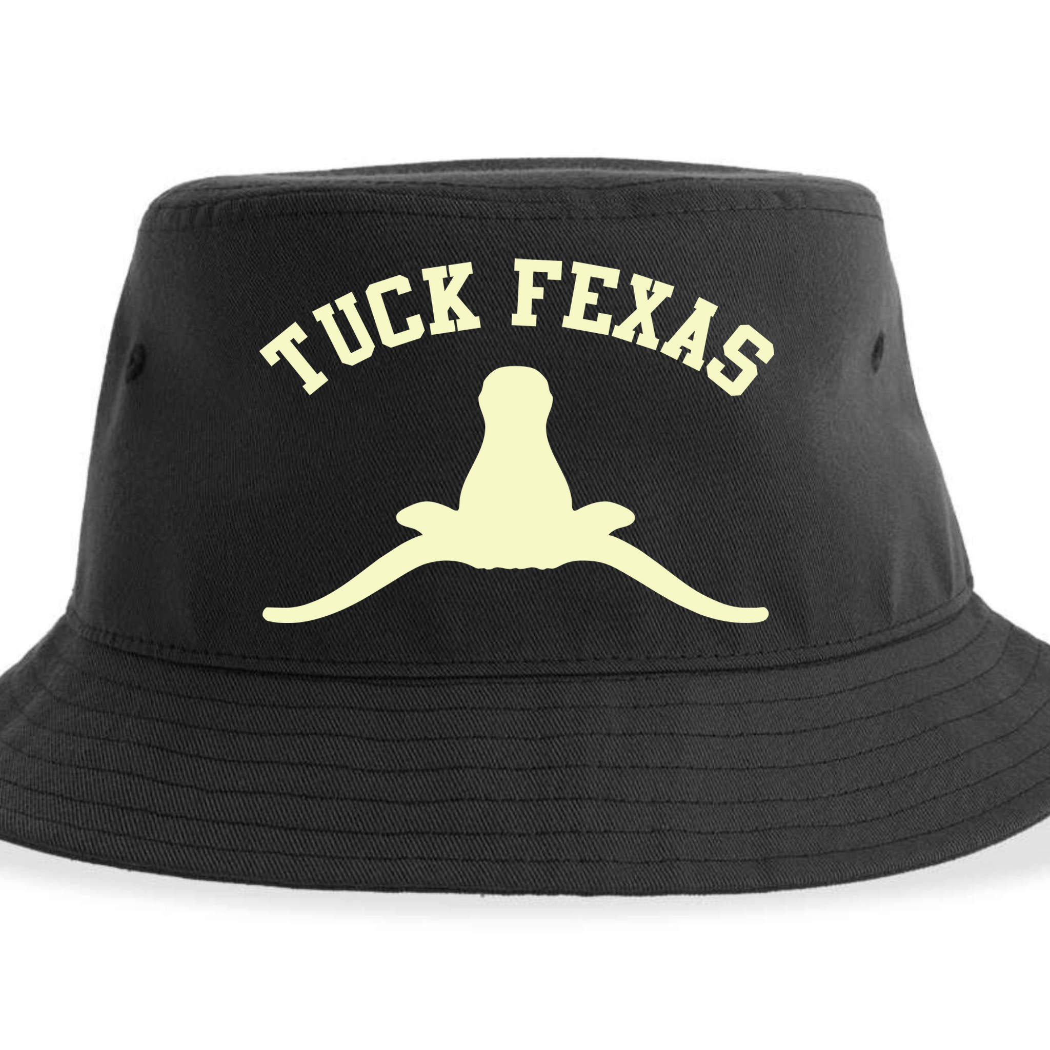 Tuck Fexas Horns Down Texas Sustainable Bucket Hat
