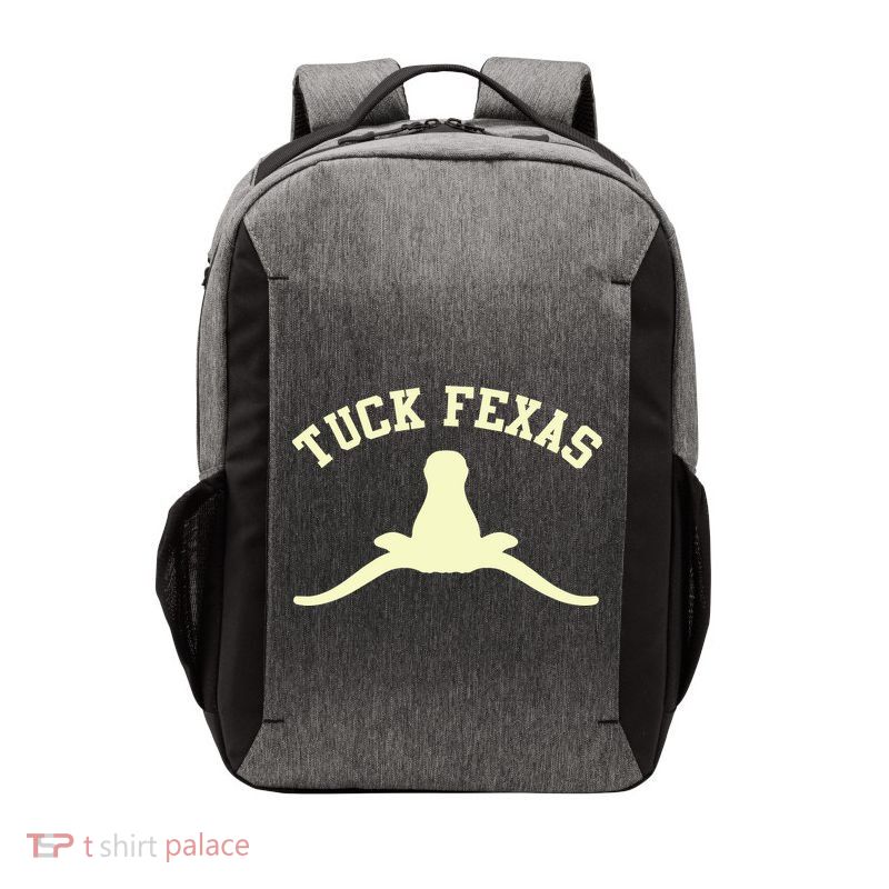 Tuck Fexas Horns Down Texas Vector Backpack