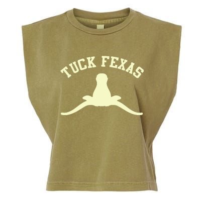 Tuck Fexas Horns Down Texas Garment-Dyed Women's Muscle Tee