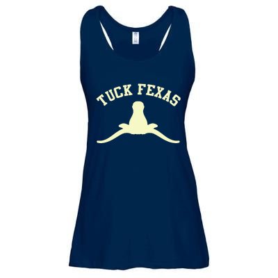 Tuck Fexas Horns Down Texas Ladies Essential Flowy Tank