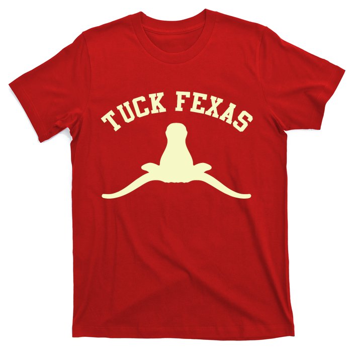 Tuck Fexas Horns Down Texas T-Shirt