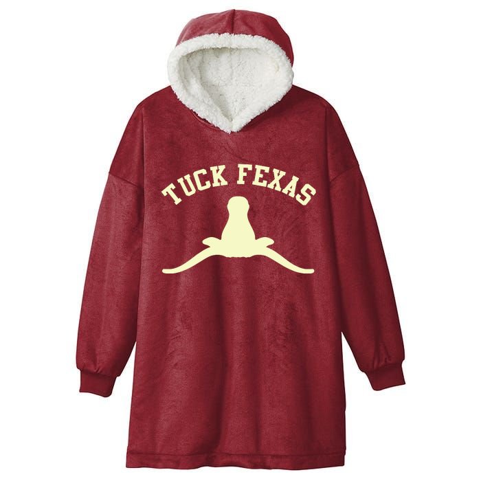 Tuck Fexas Horns Down Texas Hooded Wearable Blanket