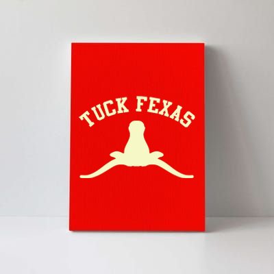 Tuck Fexas Horns Down Texas Canvas