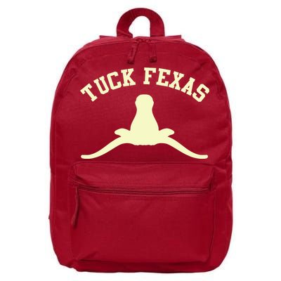 Tuck Fexas Horns Down Texas 16 in Basic Backpack