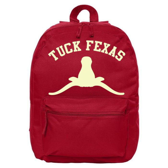 Tuck Fexas Horns Down Texas 16 in Basic Backpack