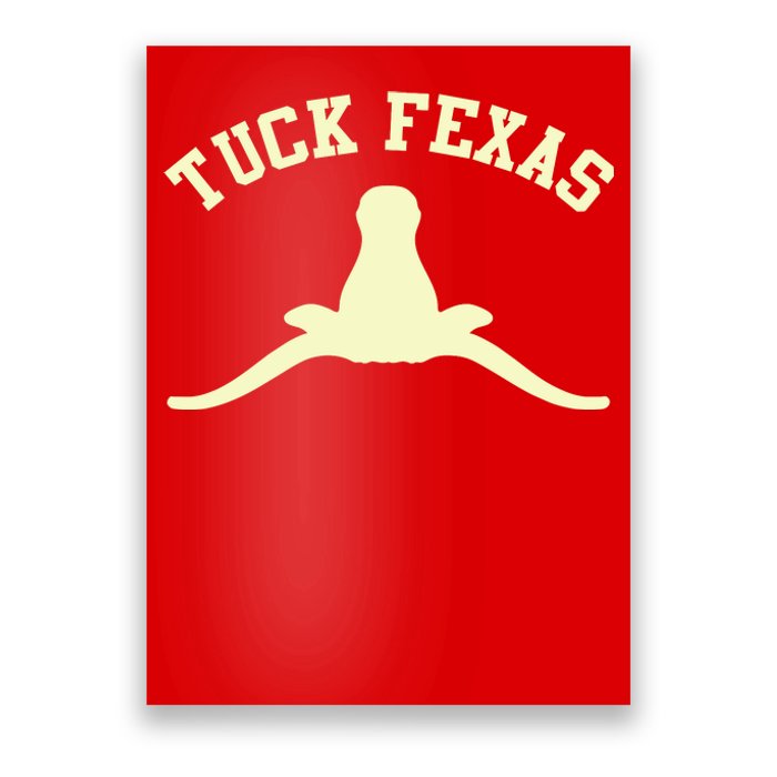 Tuck Fexas Horns Down Texas Poster