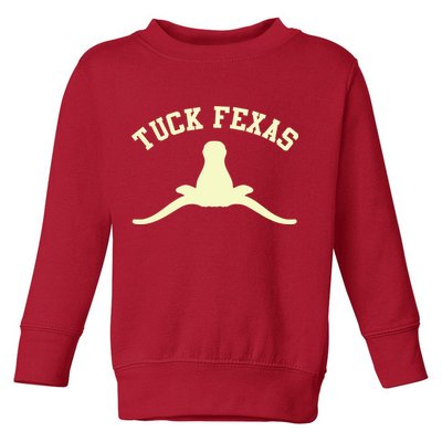 Tuck Fexas Horns Down Texas Toddler Sweatshirt