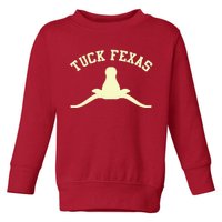 Tuck Fexas Horns Down Texas Toddler Sweatshirt