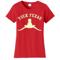 Tuck Fexas Horns Down Texas Women's T-Shirt