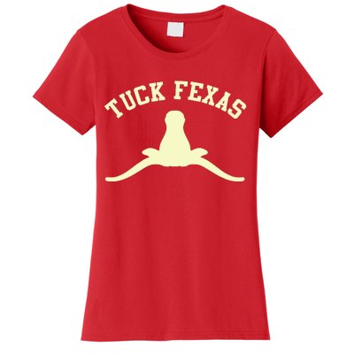 Tuck Fexas Horns Down Texas Women's T-Shirt