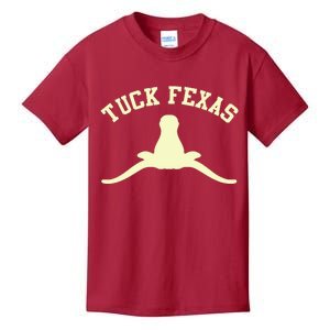 Tuck Fexas Horns Down Texas Kids T-Shirt