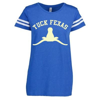 Tuck Fexas Horns Down Texas Enza Ladies Jersey Football T-Shirt