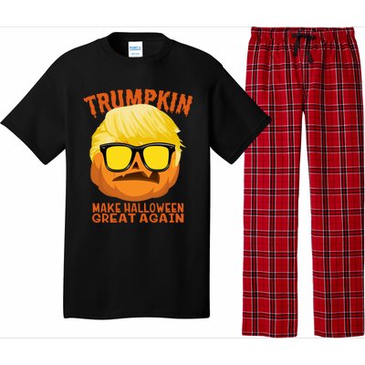 Trumpkin Funny Halloween Make Halloween Great Again Gift Pajama Set