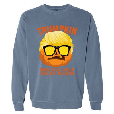 Trumpkin Funny Halloween Make Halloween Great Again Gift Garment-Dyed Sweatshirt