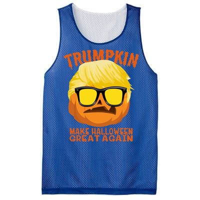 Trumpkin Funny Halloween Make Halloween Great Again Gift Mesh Reversible Basketball Jersey Tank