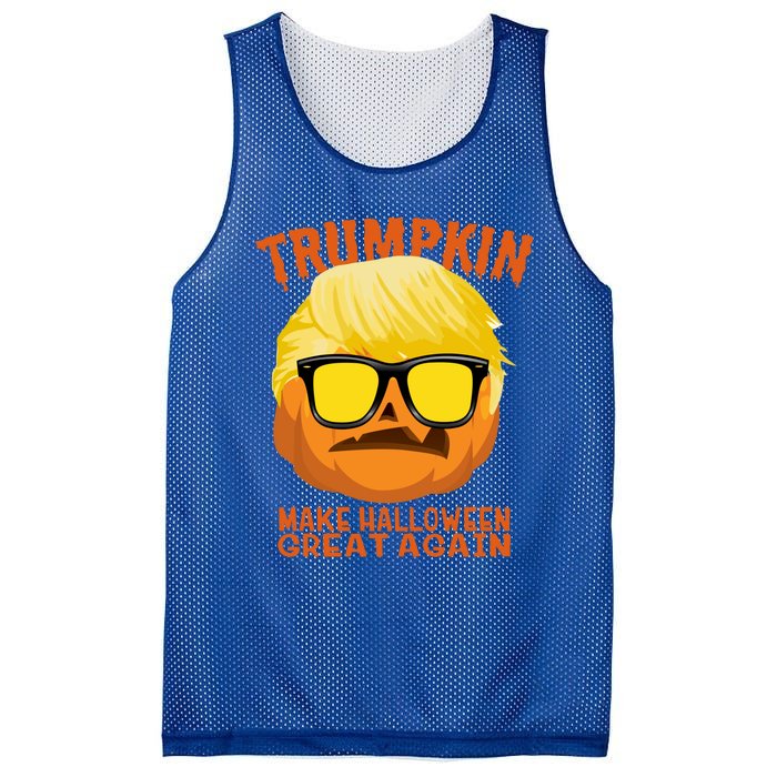 Trumpkin Funny Halloween Make Halloween Great Again Gift Mesh Reversible Basketball Jersey Tank