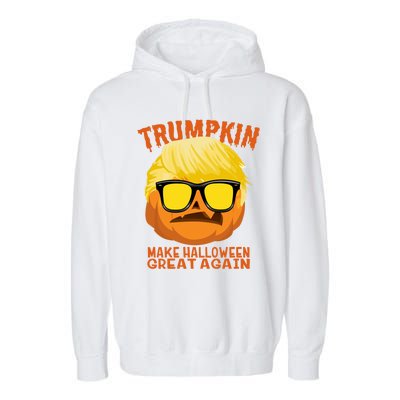 Trumpkin Funny Halloween Make Halloween Great Again Gift Garment-Dyed Fleece Hoodie