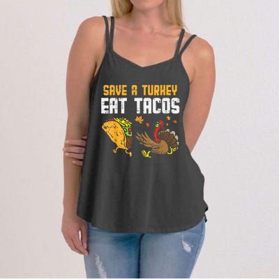 Turkey Fiesta Hilarious Thanksgiving Day Celebration Women's Strappy Tank