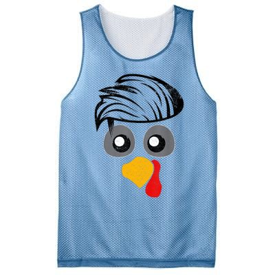 Thanksgiving Funny Handsom Turkey Face, Hairstyle For Thanksgiving Party Mesh Reversible Basketball Jersey Tank