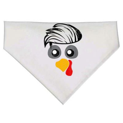 Thanksgiving Funny Handsom Turkey Face, Hairstyle For Thanksgiving Party USA-Made Doggie Bandana