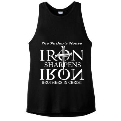 The Father's House Iron Sharpens Iron Brother In Christ Ladies PosiCharge Tri-Blend Wicking Tank