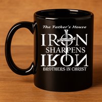The Father's House Iron Sharpens Iron Brother In Christ 11oz C Handle Ceramic Mug
