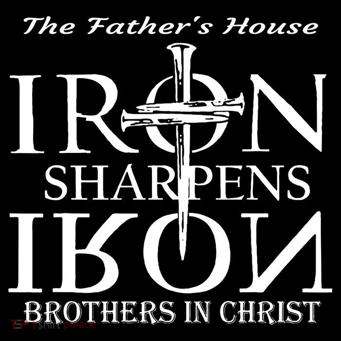 The Father's House Iron Sharpens Iron Brother In Christ Flat Bill Trucker Hat