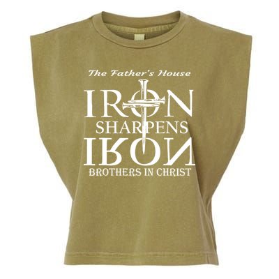 The Father's House Iron Sharpens Iron Brother In Christ Garment-Dyed Women's Muscle Tee