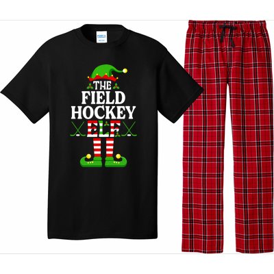 The Field Hockey Elf Cute Gift Funny Christmas Family Matching Great Gift Pajama Set