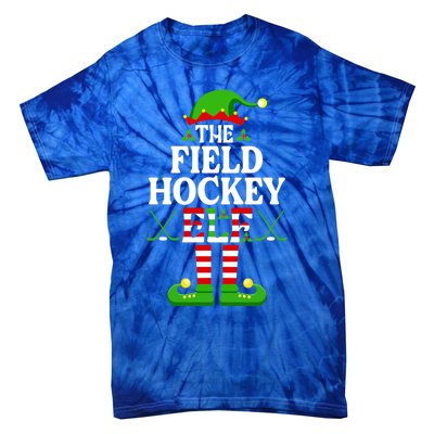 The Field Hockey Elf Cute Gift Funny Christmas Family Matching Great Gift Tie-Dye T-Shirt