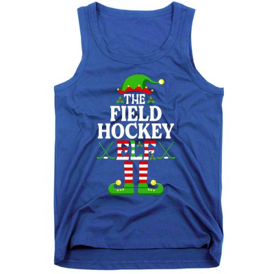 The Field Hockey Elf Cute Gift Funny Christmas Family Matching Great Gift Tank Top