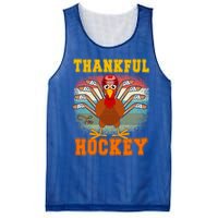 Thankful For Hockey Funny Turkey Ice Hockey Thanksgiving Gift Mesh Reversible Basketball Jersey Tank