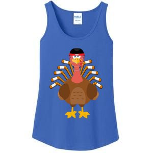 Thankful For Hockey Thanksgiving Funny Turkey Ice Hockey Gift Ladies Essential Tank