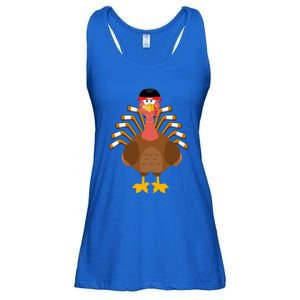 Thankful For Hockey Thanksgiving Funny Turkey Ice Hockey Gift Ladies Essential Flowy Tank