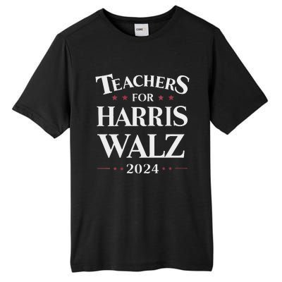 Teachers For Harris Walz 2024 Kamala Tim Waltz Tall Fusion ChromaSoft Performance T-Shirt