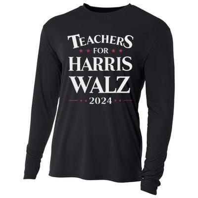 Teachers For Harris Walz 2024 Kamala Tim Waltz Cooling Performance Long Sleeve Crew