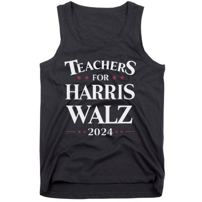 Teachers For Harris Walz 2024 Kamala Tim Waltz Tank Top