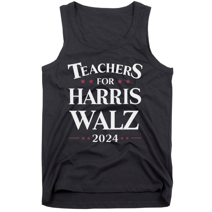 Teachers For Harris Walz 2024 Kamala Tim Waltz Tank Top