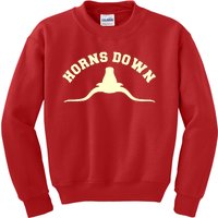 Tuck Fexas Horns Down Texas Kids Sweatshirt