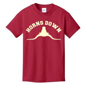 Tuck Fexas Horns Down Texas Kids T-Shirt