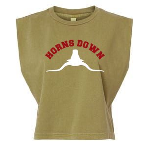 Tuck Fexas Horns Down Texas Garment-Dyed Women's Muscle Tee