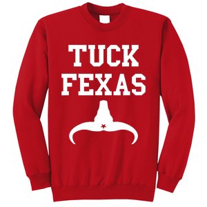 Tuck Fexas Horns Down Texas Sweatshirt