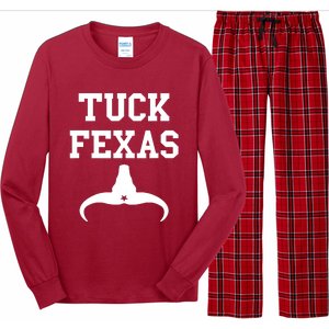 Tuck Fexas Horns Down Texas Long Sleeve Pajama Set