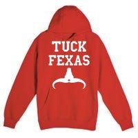 Tuck Fexas Horns Down Texas Premium Pullover Hoodie