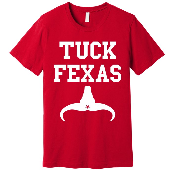 Tuck Fexas Horns Down Texas Premium T-Shirt